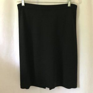 St. John Caviar Black Pencil Skirt